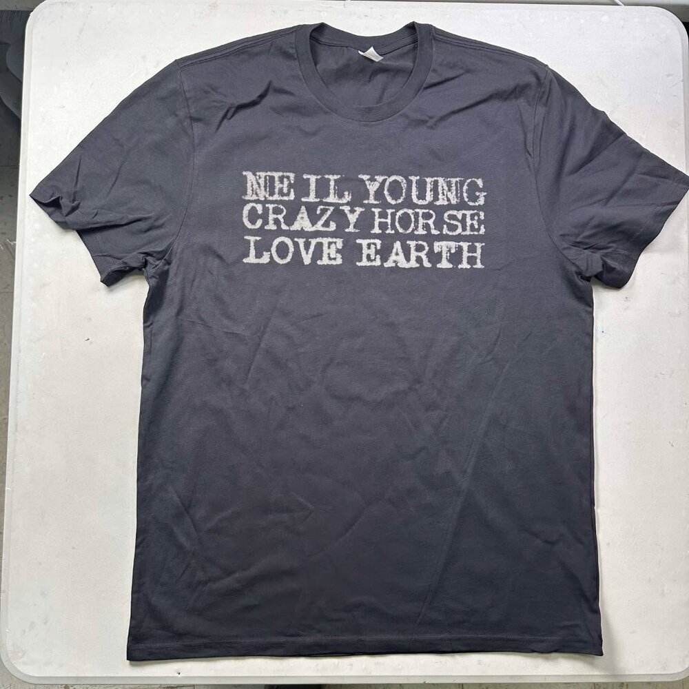 Neil Young 2024 Love Earth Tour T-Shirt Dateback Official Concert Merch